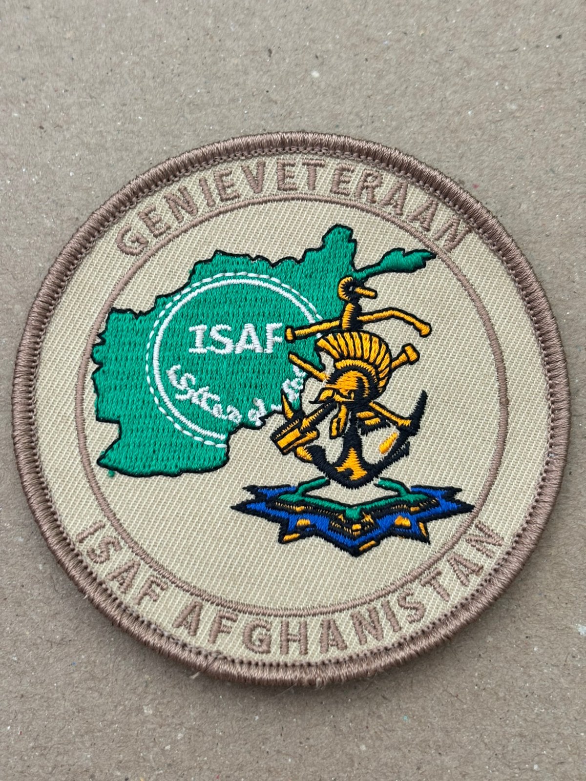 Embleem genie veteraan isaf Afghanistan, Verzenden, Landmacht, Nederland, Embleem of Badge