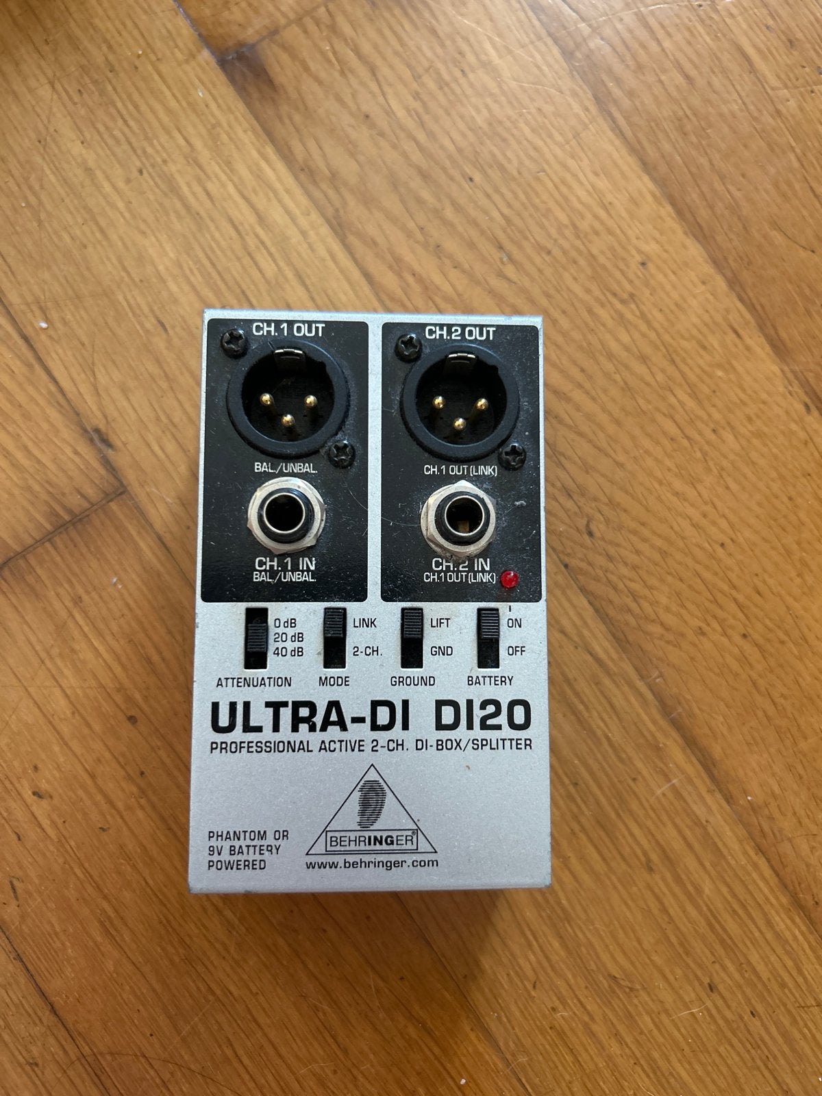 Behringer ULTRA-DI DI20 DI Box/Splitter, Ophalen of Verzenden, Gebruikt, Overige typen