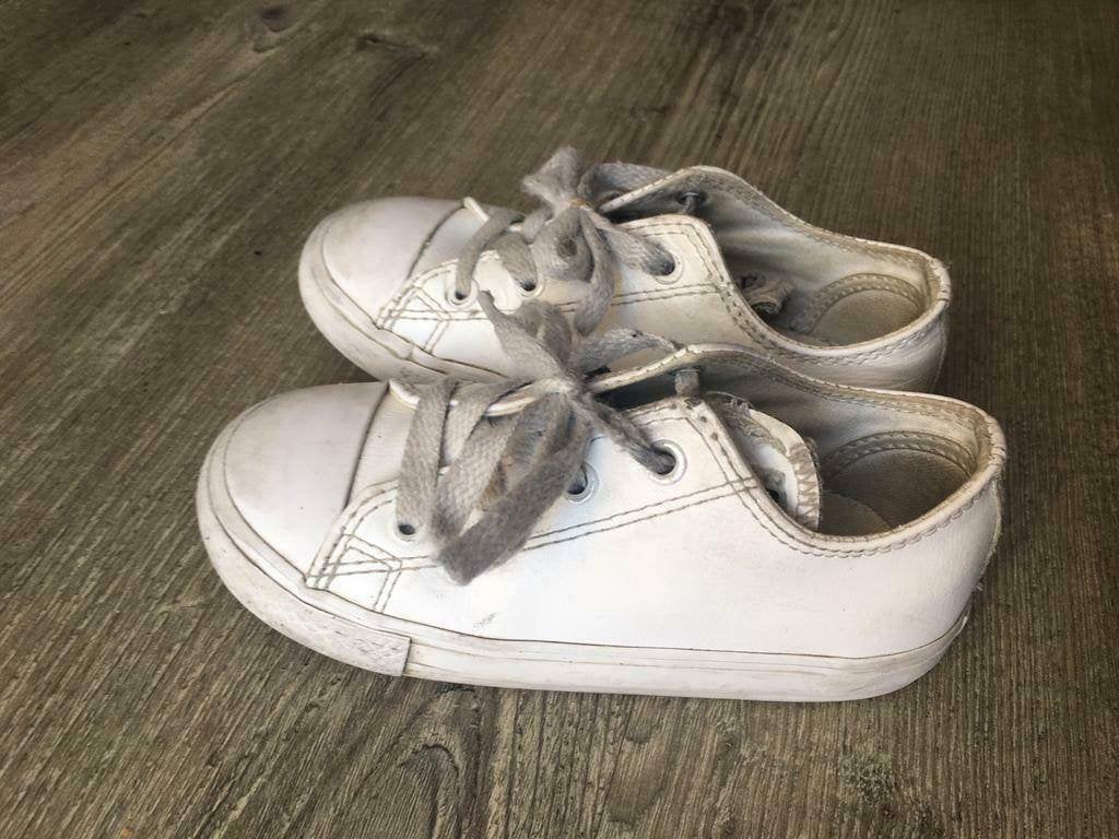 Converse all stars wit maar 25 (valt als 26), Gebruikt, Converse, Jongen of Meisje, Schoenen