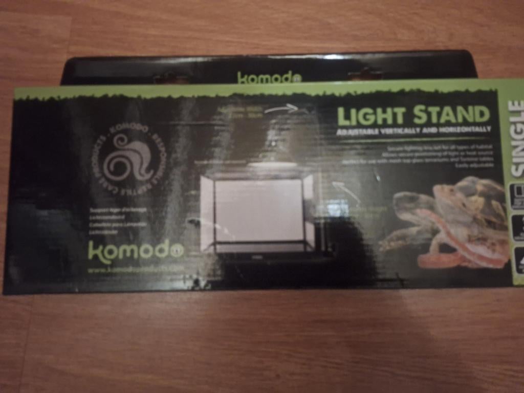 Lichtstandaard (37-60 cm hoog) voor een terrarium, Ophalen