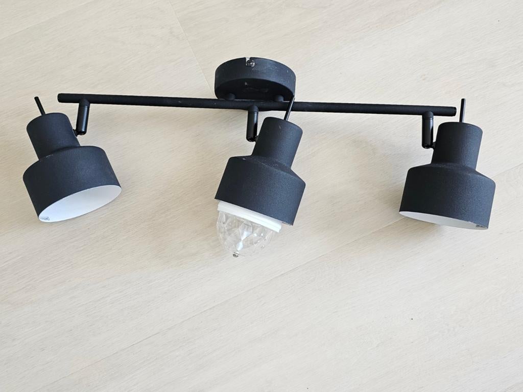 plafonlamp met discolamp, Ophalen, Zo goed als nieuw