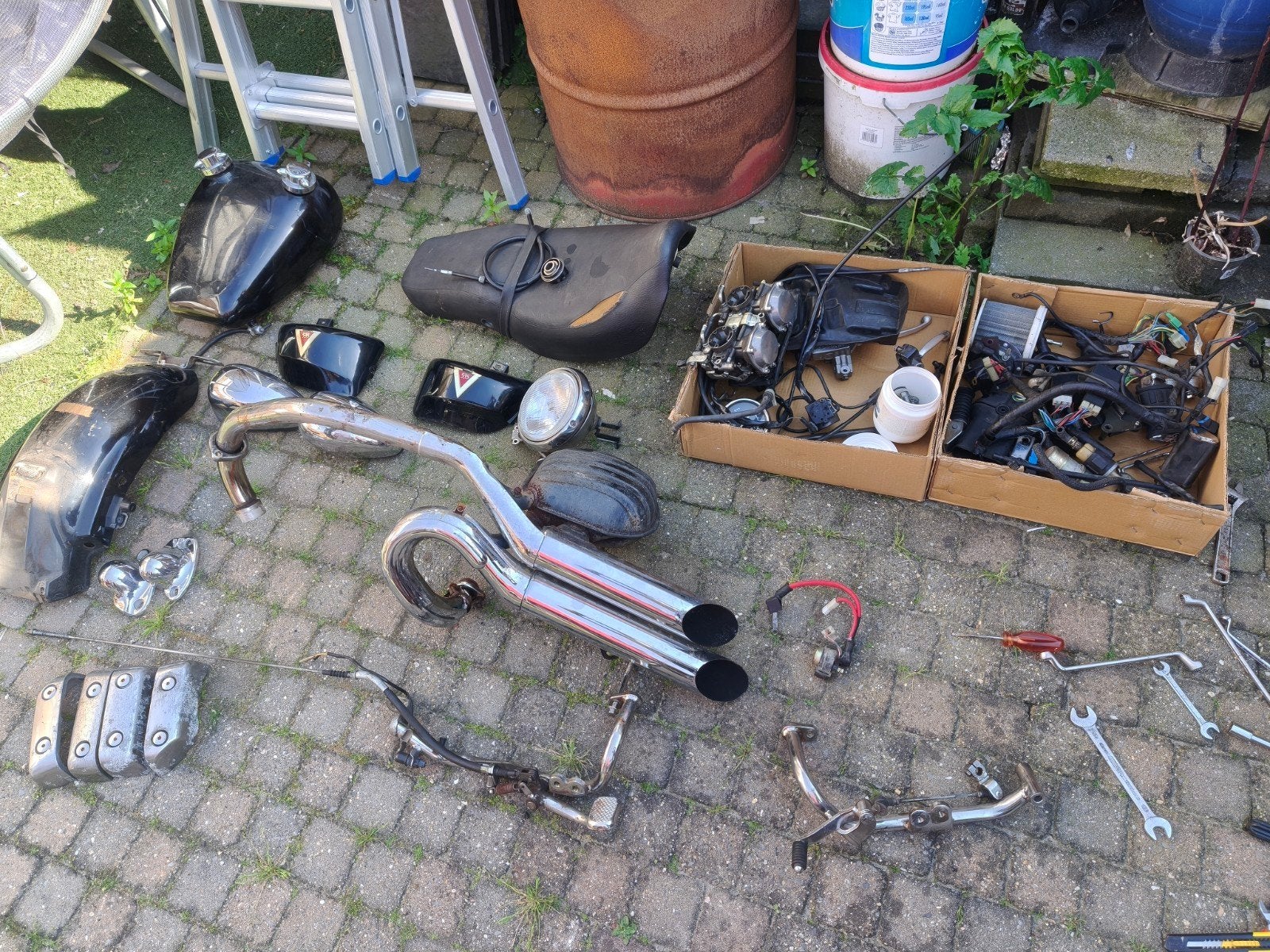 Yamaha Virago 535 project / onderdelen, Ophalen, Gebruikt