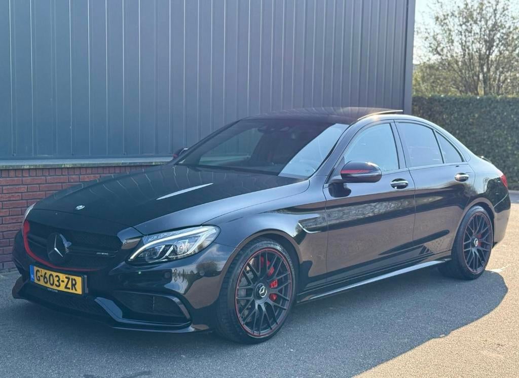 Mercedes-Benz C-Klasse C63s 4.0 375KW 510PK Edition 1 Zwart, Auto's, Automaat, Achterwielaandrijving, 510 pk, 4000 cc