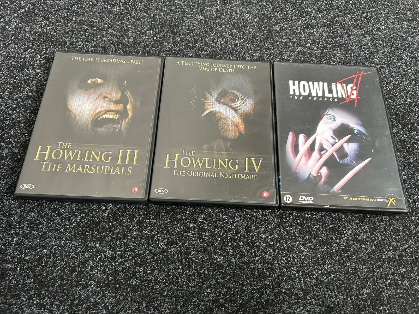 The howling 3,4,6 op dvd, Vanaf 16 jaar, Ophalen of Verzenden, Gebruikt