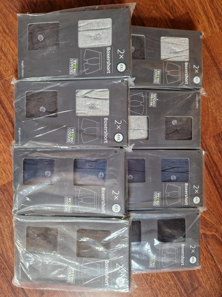 CenA Boxershorts 4XL Jersey - 16 stuks nieuw in verpakking, Kleding | Heren, Ophalen of Verzenden, Grijs, CenA, Boxer