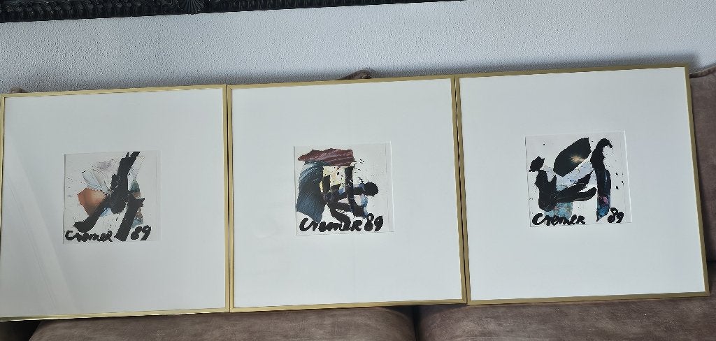 Jan Cremer litho's, werk uit 1989, Lithografie, Gesigneerd, Abstract, Ophalen
