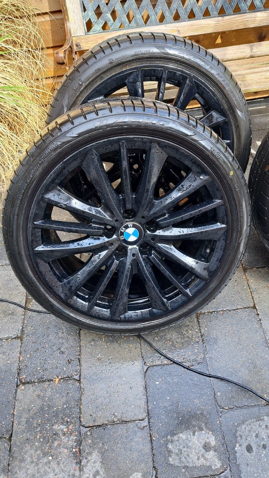 Originele 19 inch BMW BREEDSET - Styling 332 (Black), 19 inch, Gebruikt, Banden en Velgen, Ophalen of Verzenden