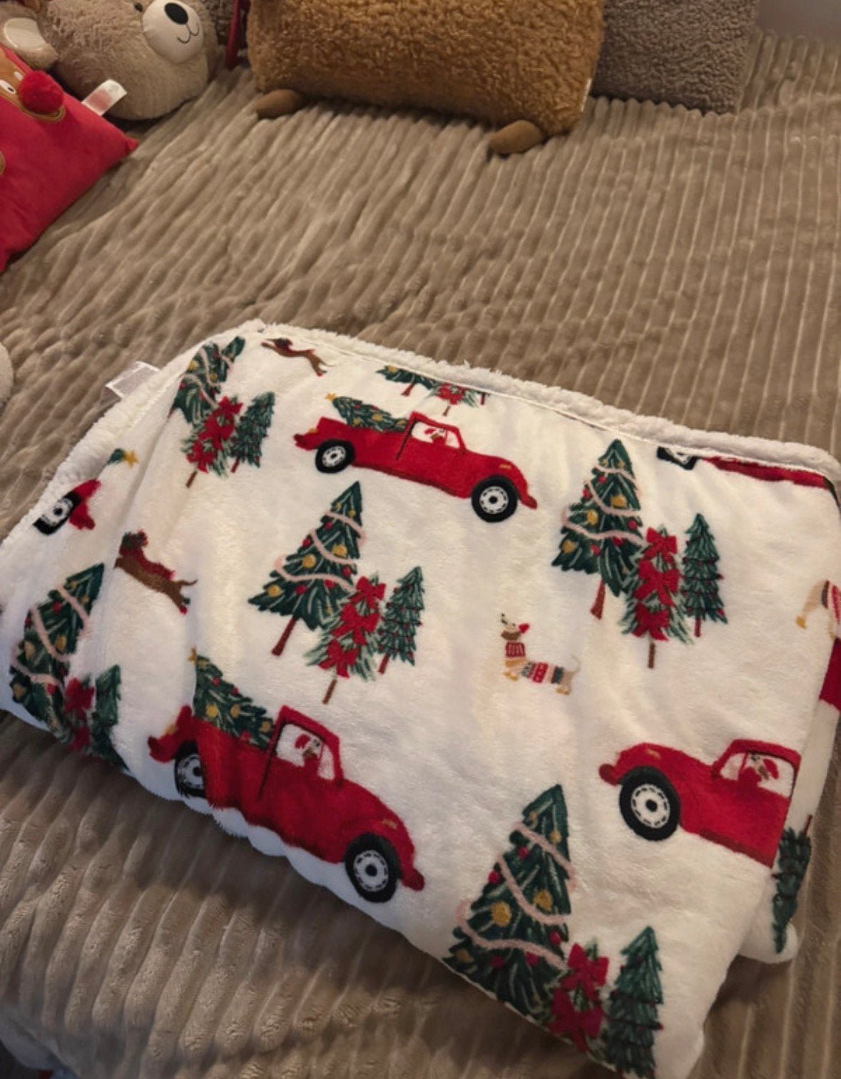 Kerst deken, Ophalen of Verzenden, Zo goed als nieuw