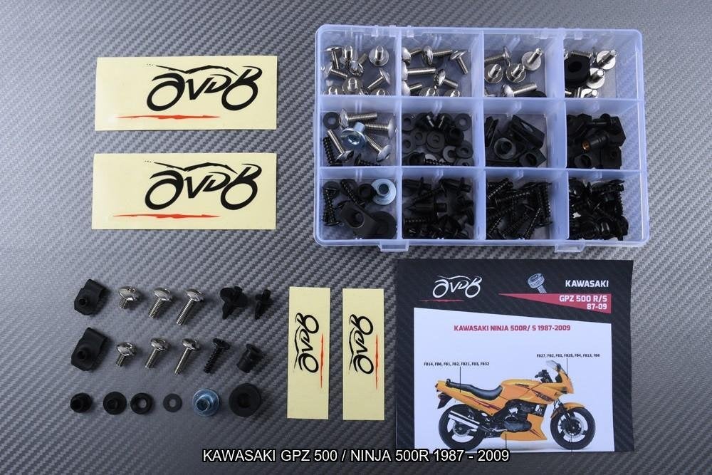 Kuip bouten set voor KAWASAKI GPZ 500 NINJA 500R 1987 - 2009, Ophalen of Verzenden, Nieuw