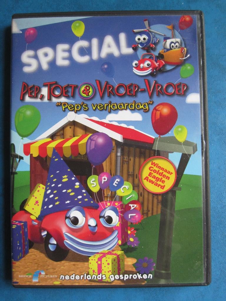 Pep, toet & Vroep-vroep - Pep's verjaardag, Tekenfilm, Ophalen of Verzenden, Zo goed als nieuw, Alle leeftijden