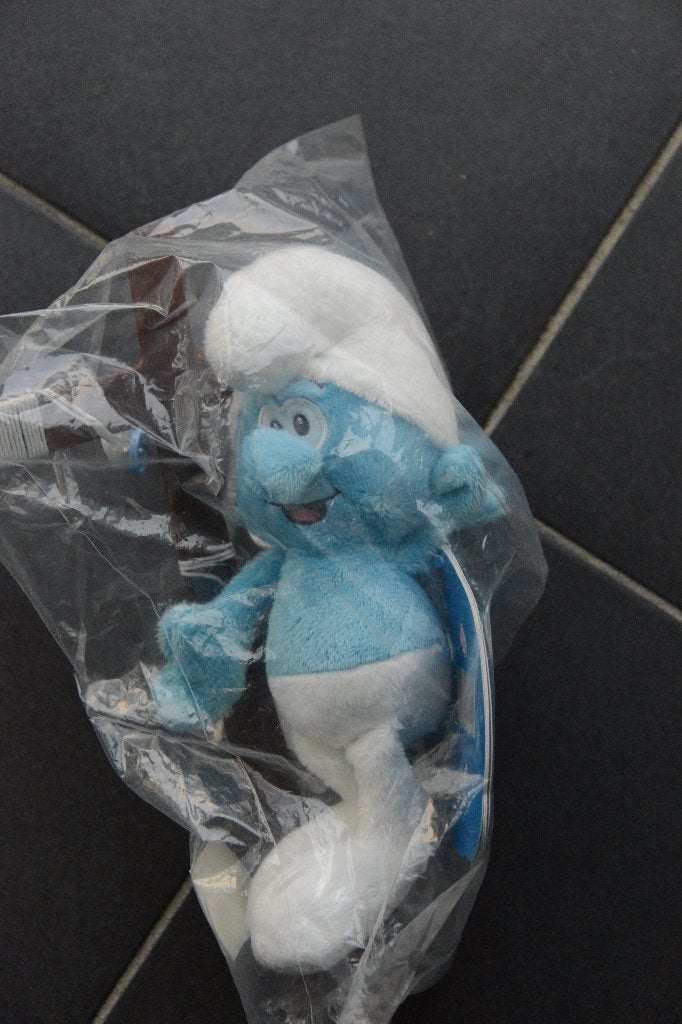 Originele Smurf-marionet., Ophalen of Verzenden, Nieuw, Grote Smurf, Poppetje, Figuurtje of Knuffel