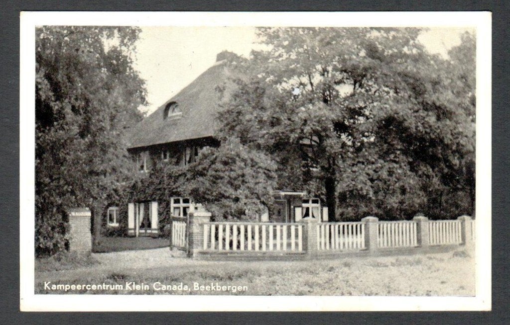 Oude Ansicht - Beekbergen Kampeercentrum Klein Canada Gld., Ophalen of Verzenden, 1940 tot 1960, Gelopen, Gelderland