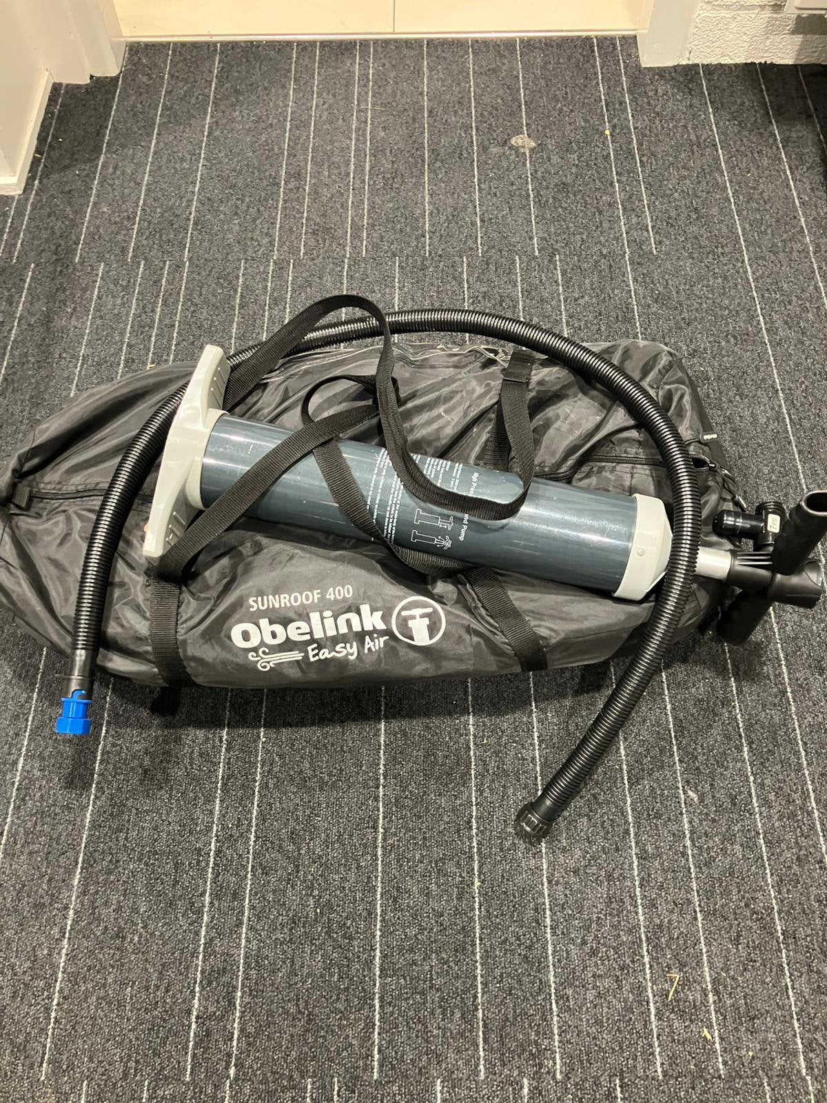 Obelink Sunroof 400 Easy Air Dakluifel met Handpomp, Caravans en Kamperen, Ophalen of Verzenden, Zo goed als nieuw, Tot en met 4