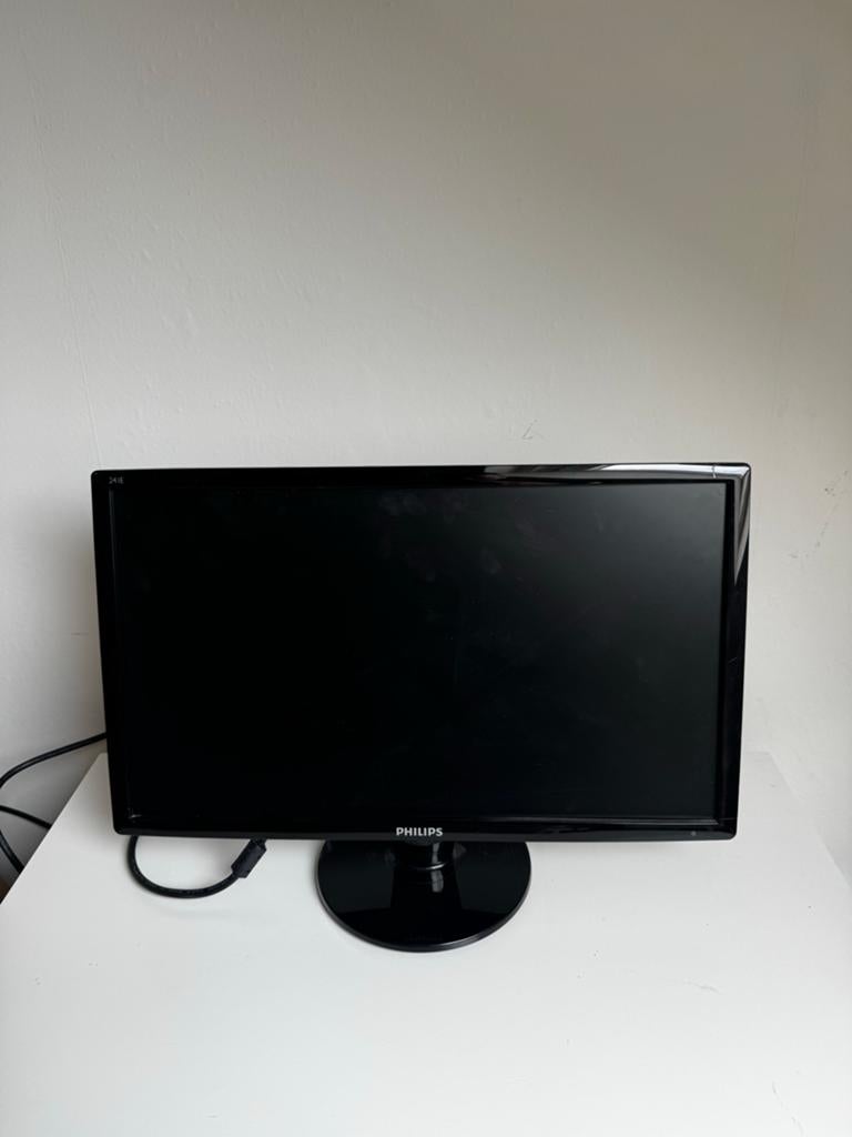 Philips 24 inch monitor uit 2014 - Ideaal voor thuiswerk, Computers en Software, Monitoren, Ophalen, Gebruikt, Full HD, VGA