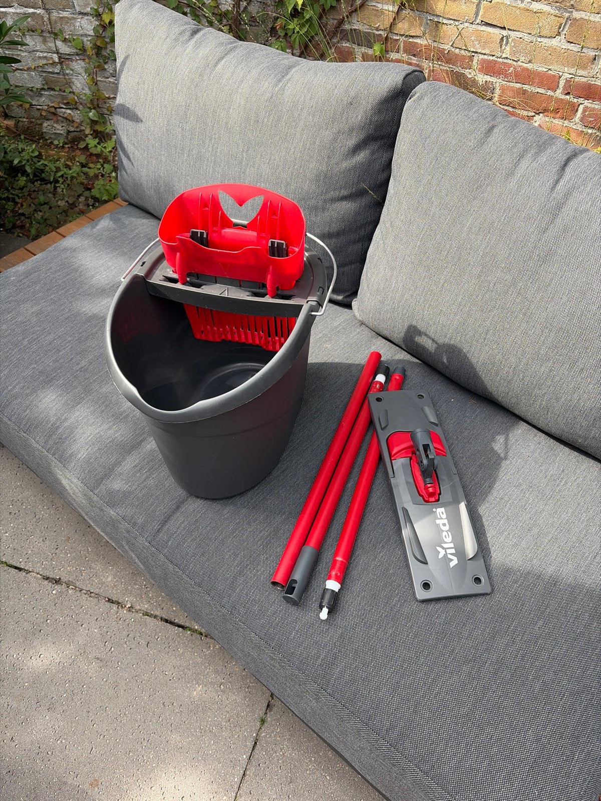 Vileda EasyWring & Clean Dweilsysteem met Emmer en Mop, Ophalen, Dweilemmer, -bak, of -wagen