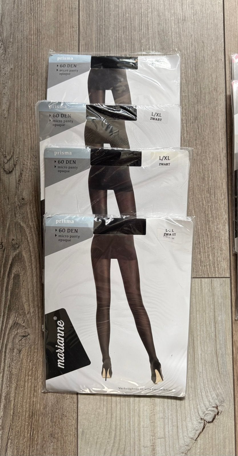 Set van 4 nieuwe panty’s maat L/XL, Kleding | Dames, Leggings, Maillots en Panty's, Ophalen of Verzenden, Nieuw, Zwart, Panty