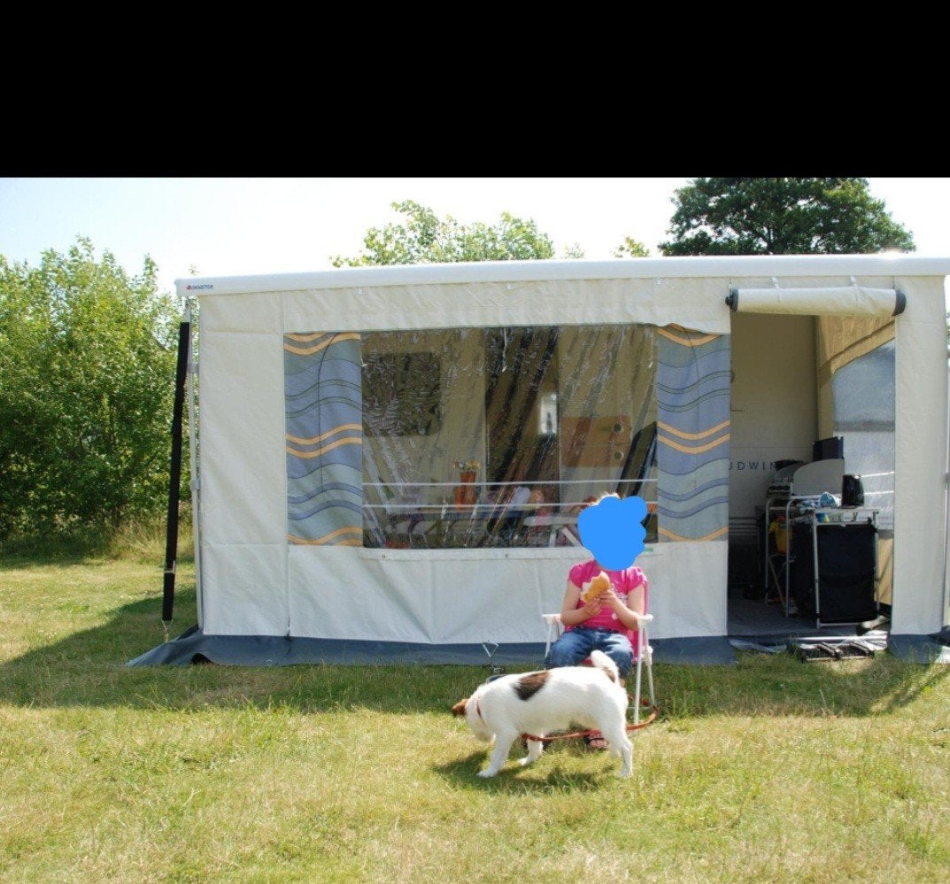 Thule safariroom president nieuwstaat 4 mtr, Caravans en Kamperen, Ophalen, Zo goed als nieuw