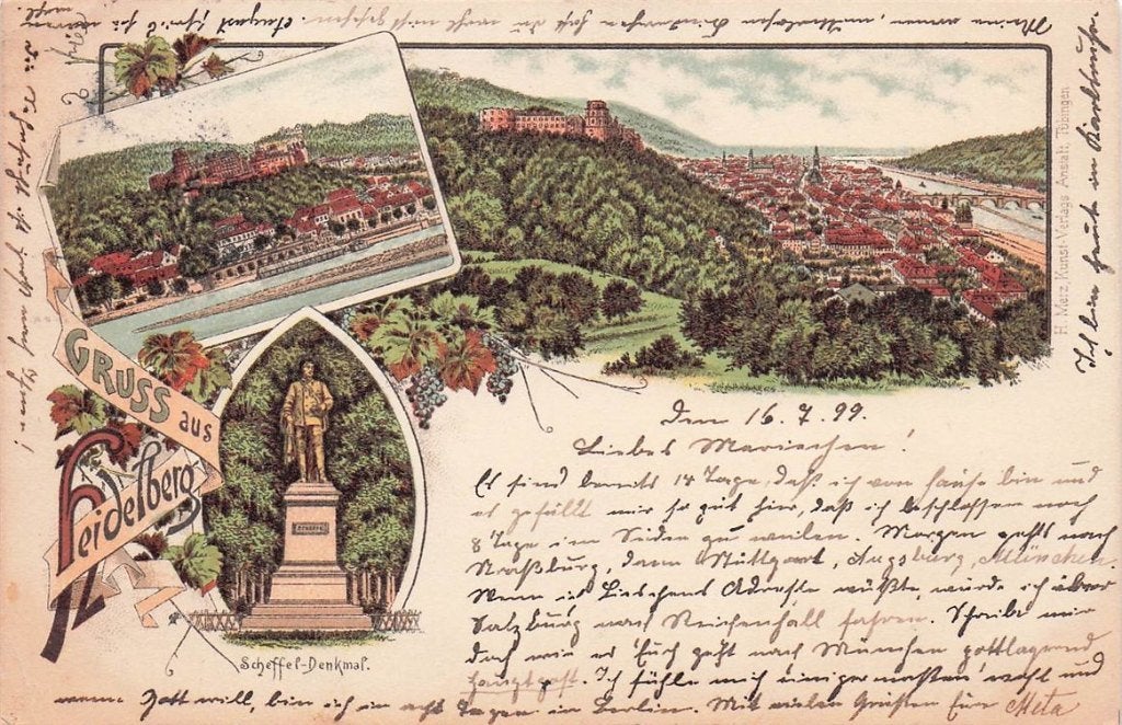 703-181-029 Heidelberg, Ophalen of Verzenden, Voor 1920, Duitsland