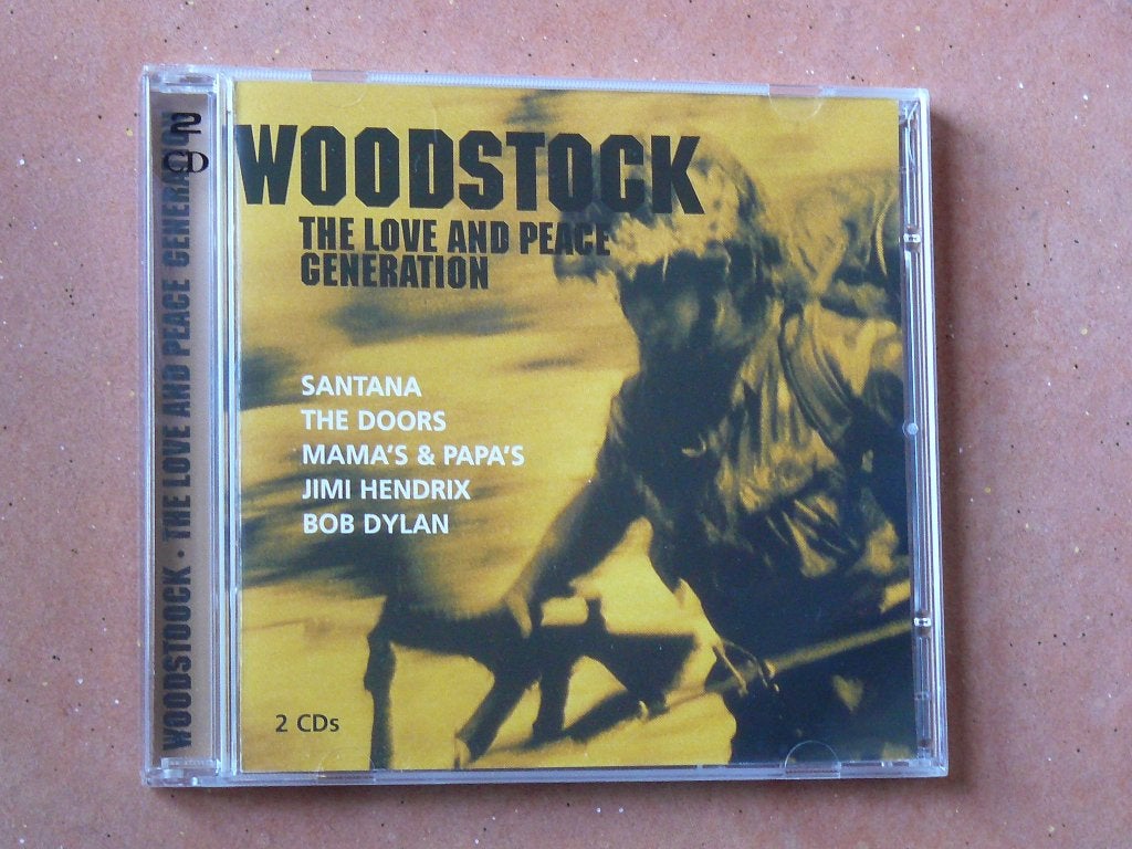 2 CD Woodstock , the love and peace generation, Verzenden, Gebruikt, Pop