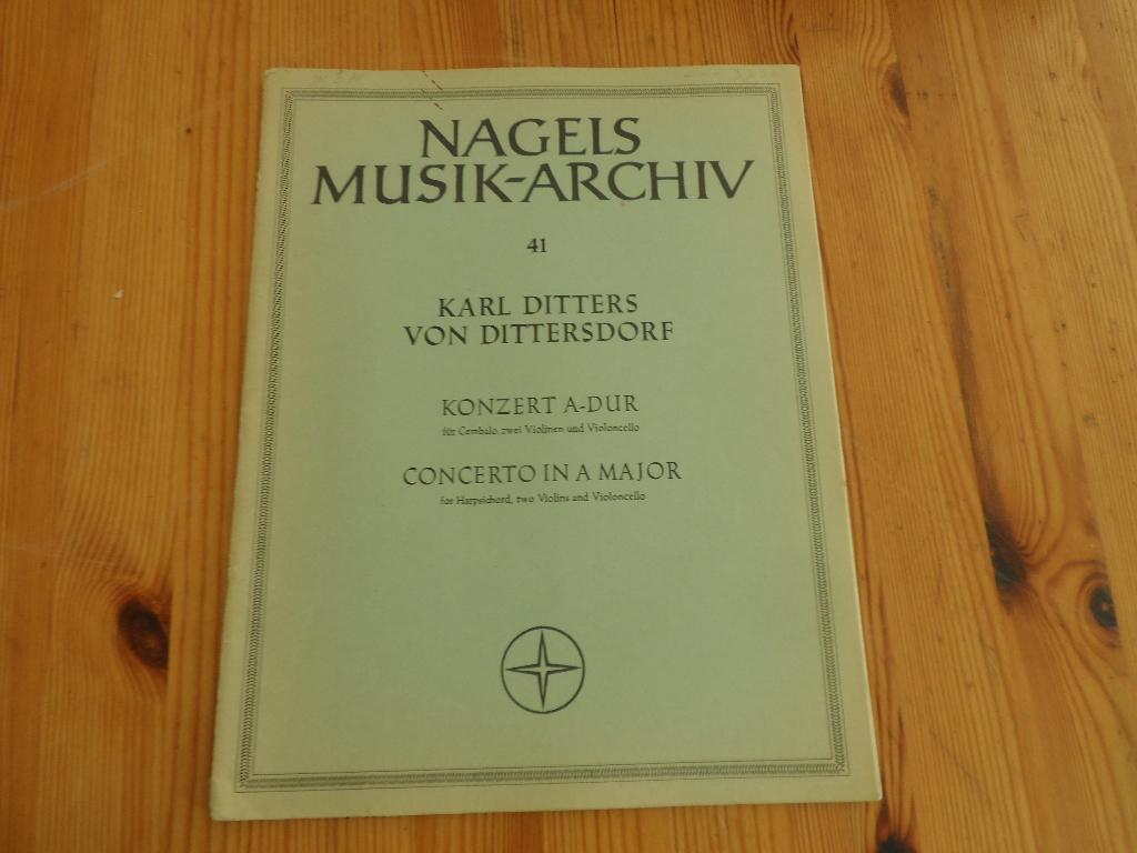 K. Ditters von dittersdorf - konzert a dur, Gebruikt, Klassiek, Ophalen of Verzenden, Viool of Altviool