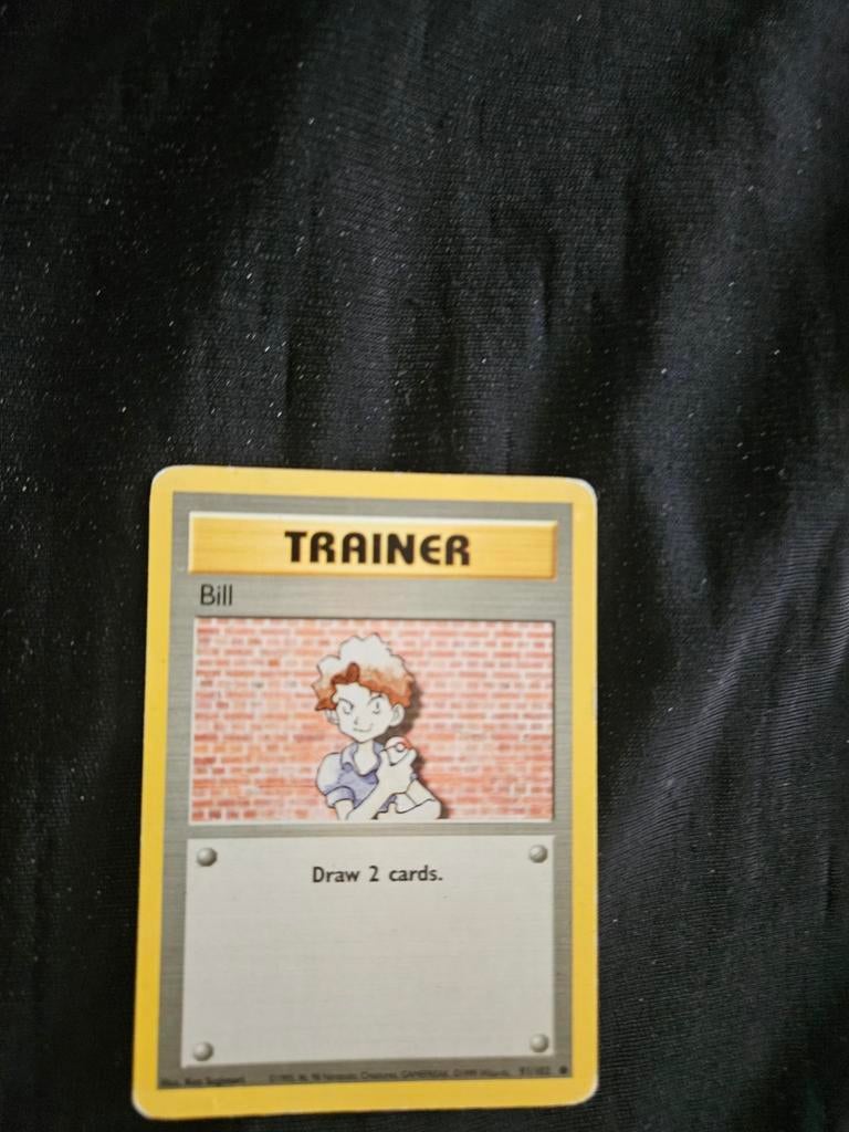 Pokémon Trainer Kaart - Bill (Base Set), Ophalen, Gebruikt, Losse kaart