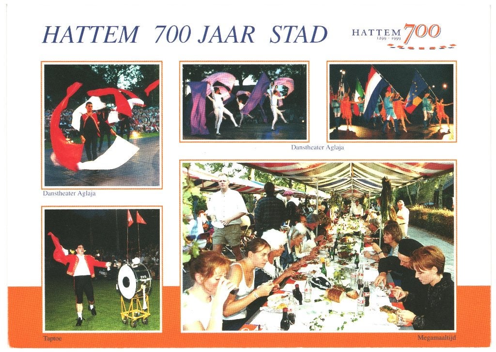 43627 Hattem 700 jaar stad _Nette oude kaart Onbeschreven, Verzenden, 1980 tot heden, Ongelopen, Gelderland