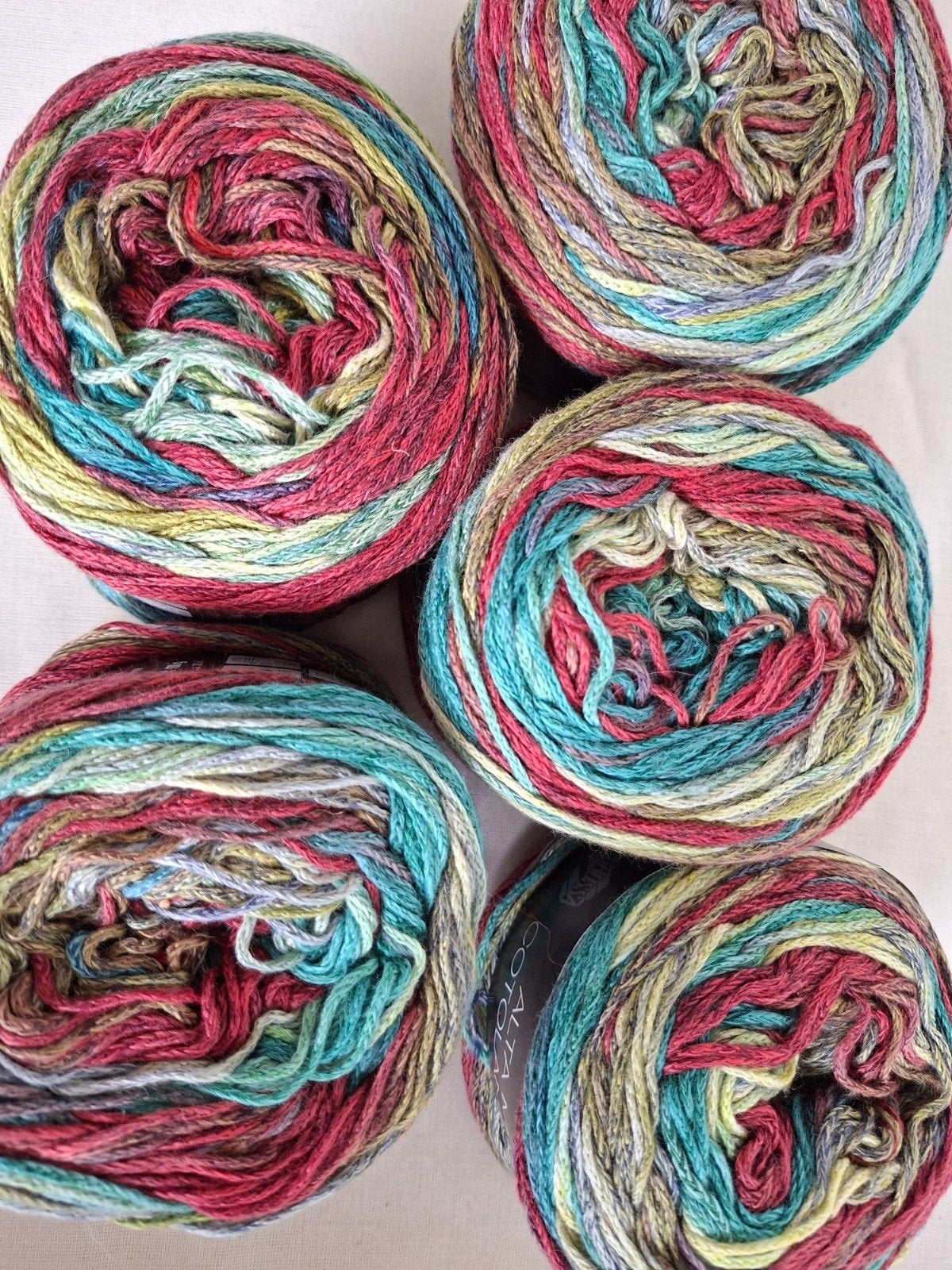 lana grossa alto moda cotolana print 5 bollen, Ophalen of Verzenden, Nieuw, Breien of Haken, Wol of Garen