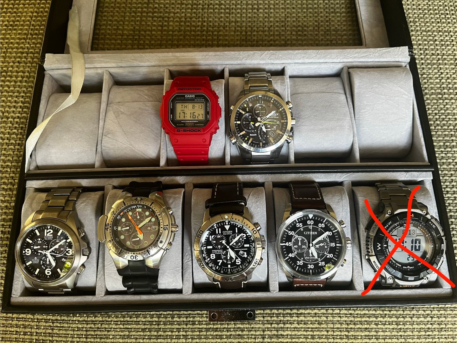 Citizen Eco Drive Casio Pro Trek Gshock, Ophalen, Zo goed als nieuw, Citizen