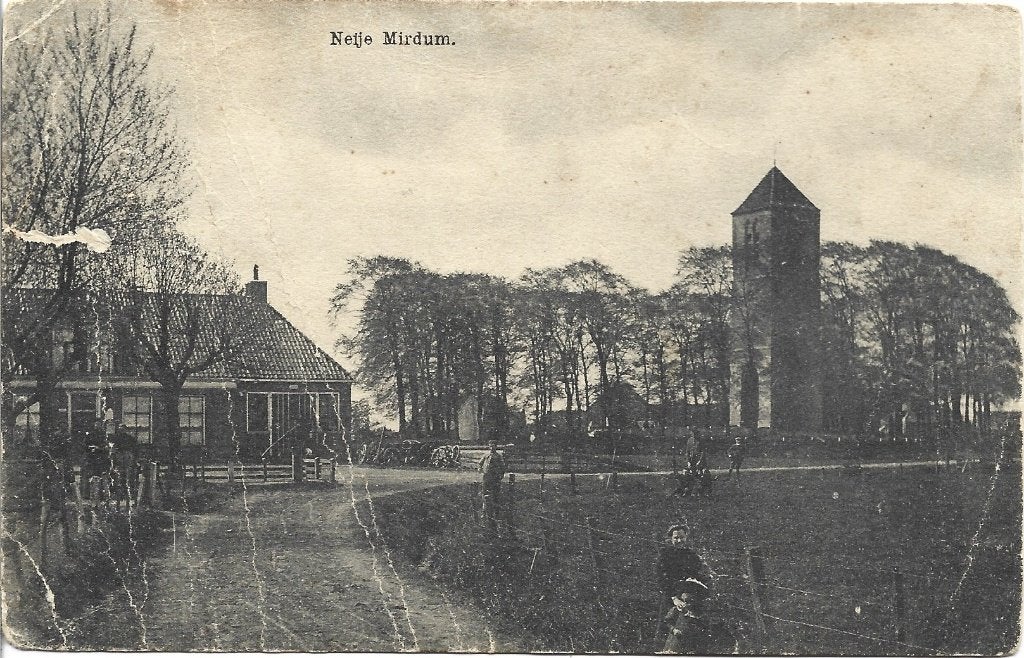 Nije mirdum-Oudemirdum-Sondel-voorgrond mevrouw-oud uit 1926, Verzamelen, Ophalen of Verzenden, 1920 tot 1940, Gelopen, Friesland