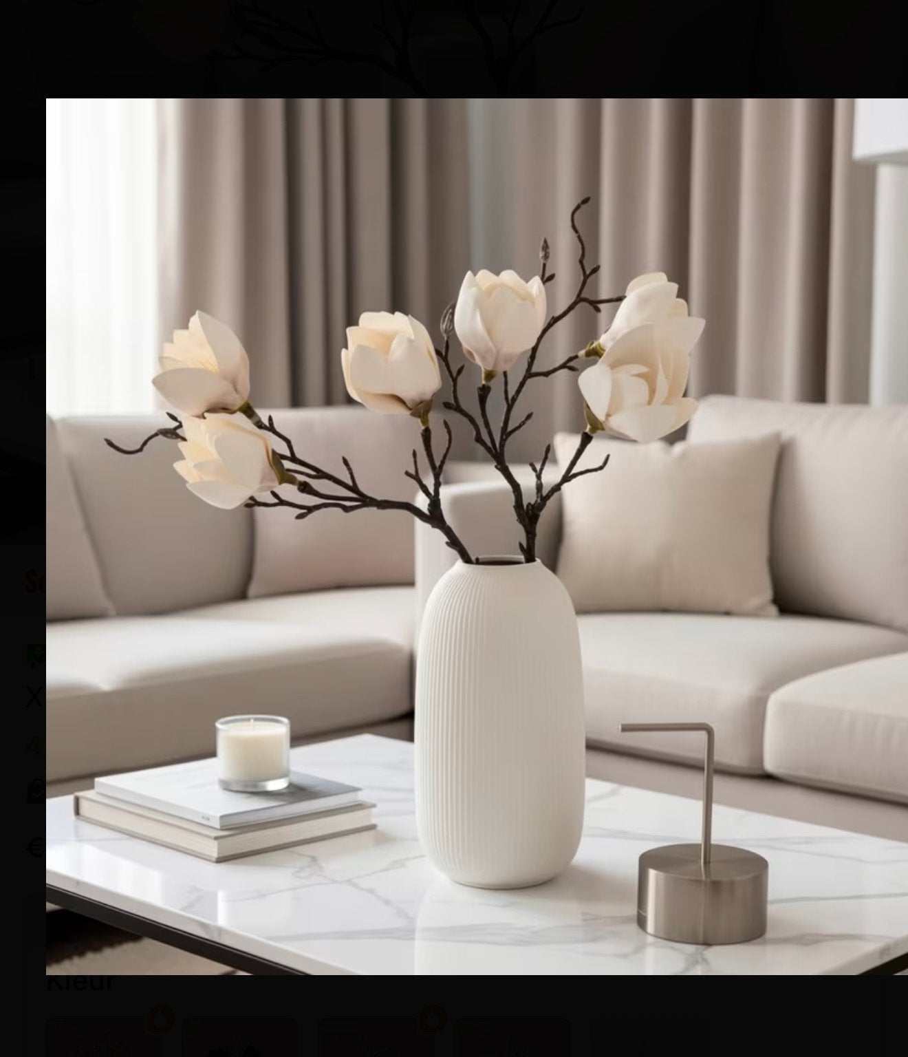 Magnolia bloem takken 2 stuks, Ophalen of Verzenden