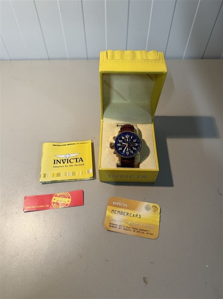 Invicta I-Force Lefty 3329 horloge, Ophalen of Verzenden, Zo goed als nieuw, Zilver, Zilver