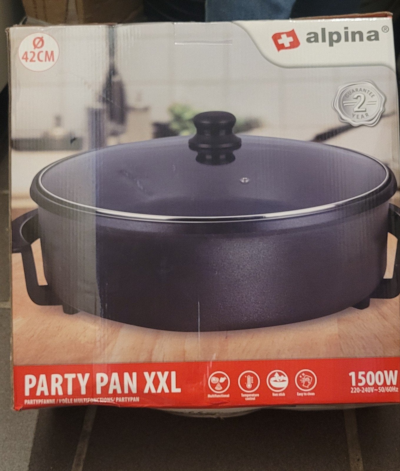 Grote partypan, Huis en Inrichting, Keuken | Potten en Pannen, Ophalen, Nieuw, Rvs