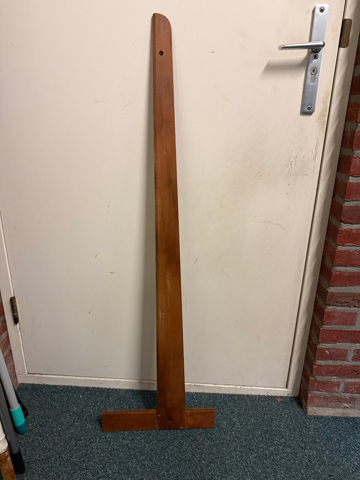 Vintage houten tekenhaak - T-liniaal, Ophalen, Gebruikt, Minder dan 130 cm