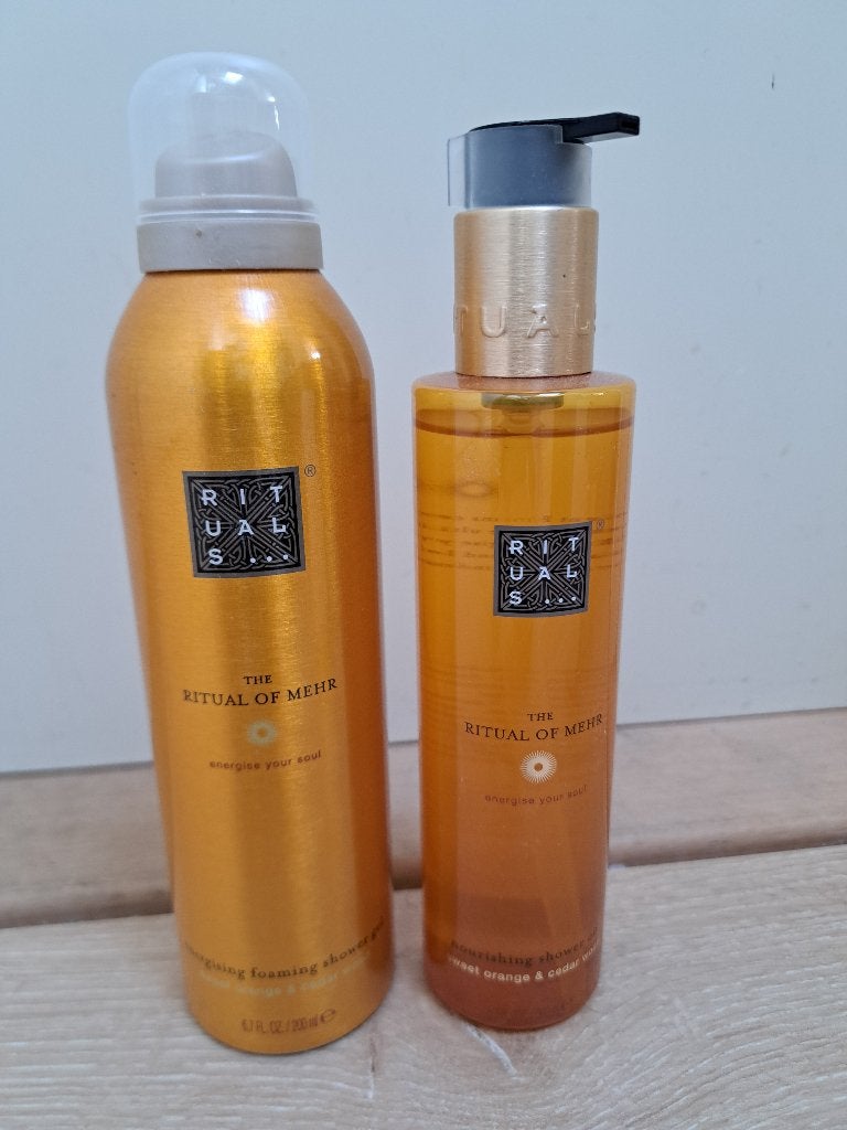 Rituals mehr foam en shower oil, Ophalen of Verzenden, Nieuw, Bad & Douche