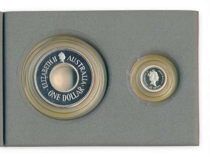 Australië 1989 Zilveren Holey Dollar and the Dump (999)