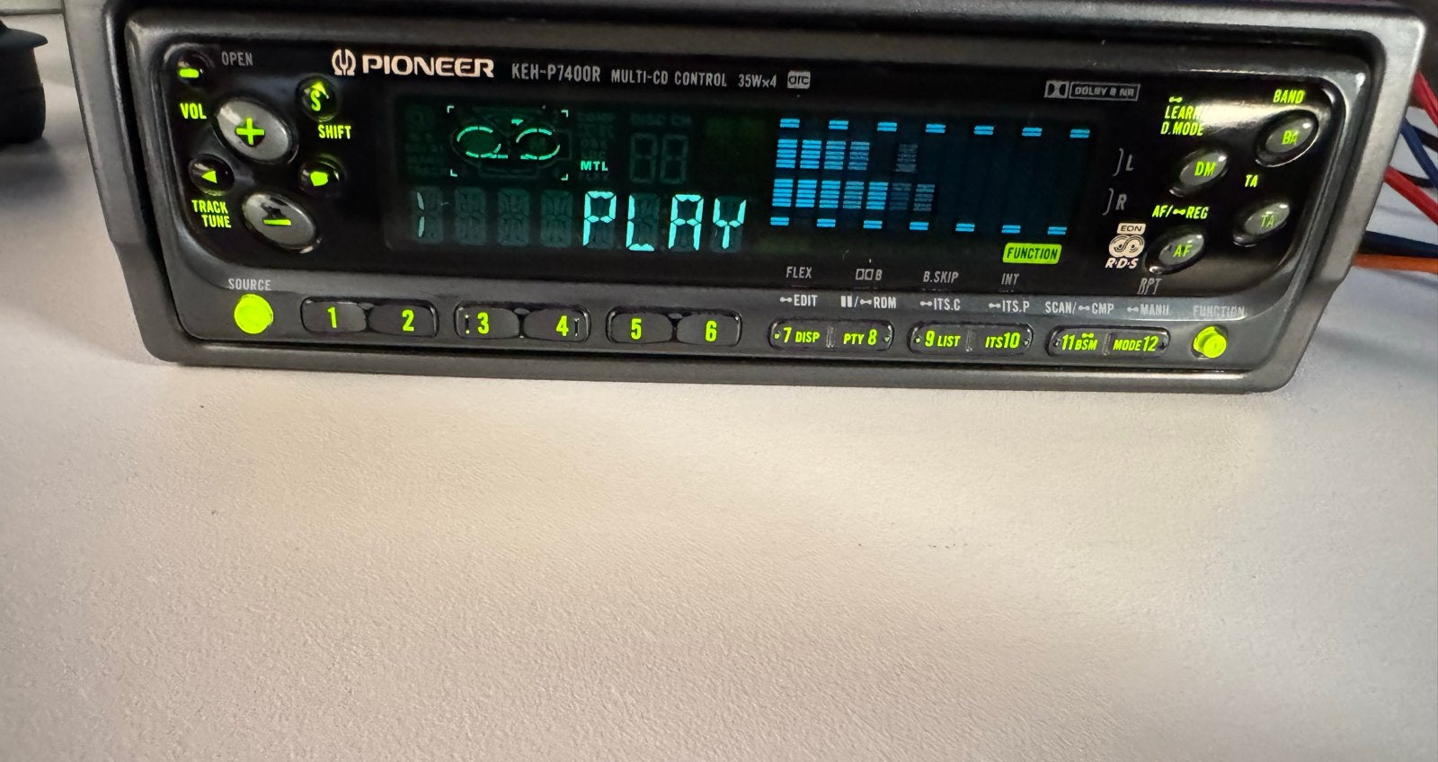 Pioneer KEH-P7400R Autoradio met Bluetooth adapter, Auto diversen, Ophalen of Verzenden, Gebruikt
