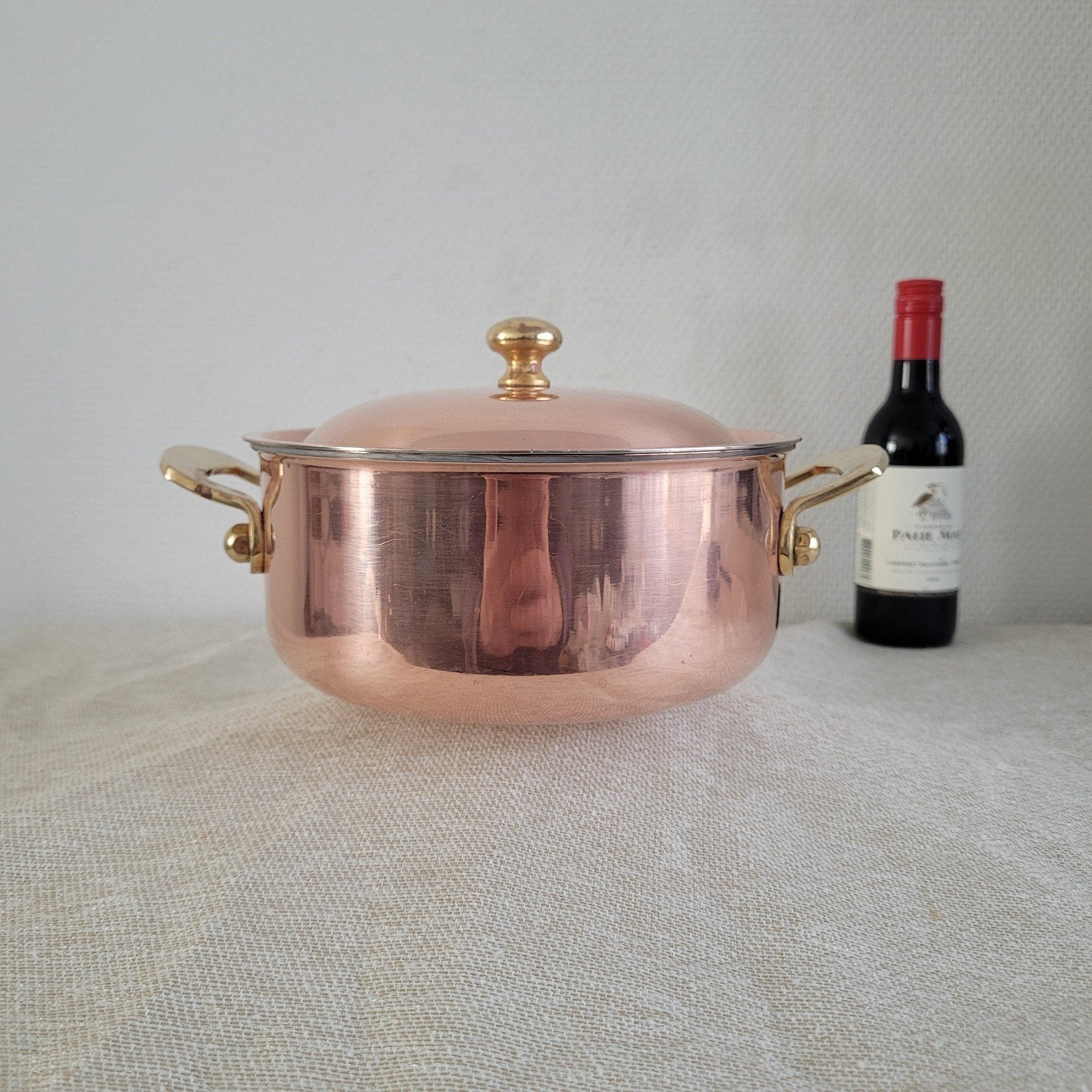 culinox spring GL koperen pan hapjespan sauspan, Ophalen of Verzenden, Gebruikt, Koper, Braadpan
