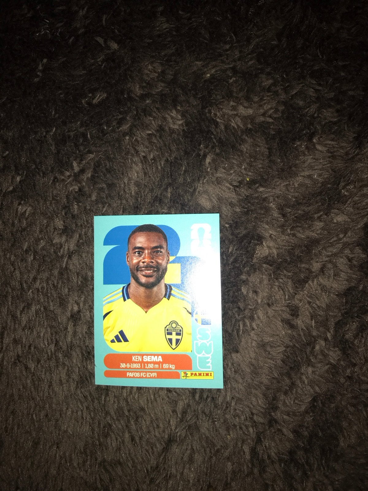 Panini Spelerskaart Ken Sema - Paphos FC (CYP), Ophalen of Verzenden, Zo goed als nieuw, Buitenlandse clubs, Spelerskaart