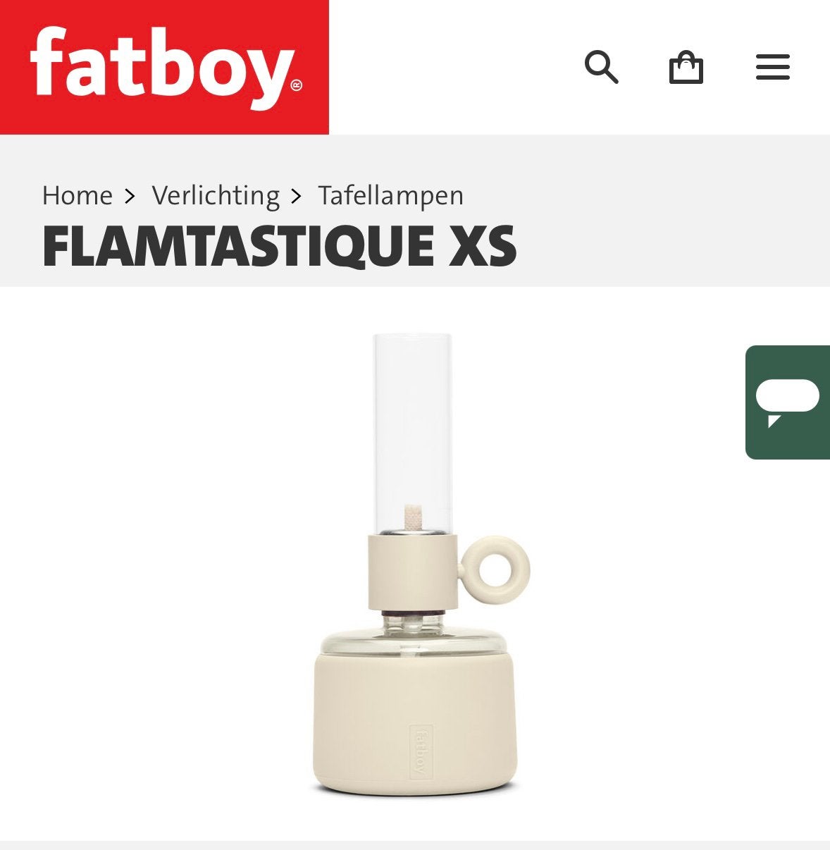 Fatboy Flamtastique XS desert, Ophalen of Verzenden, Nieuw
