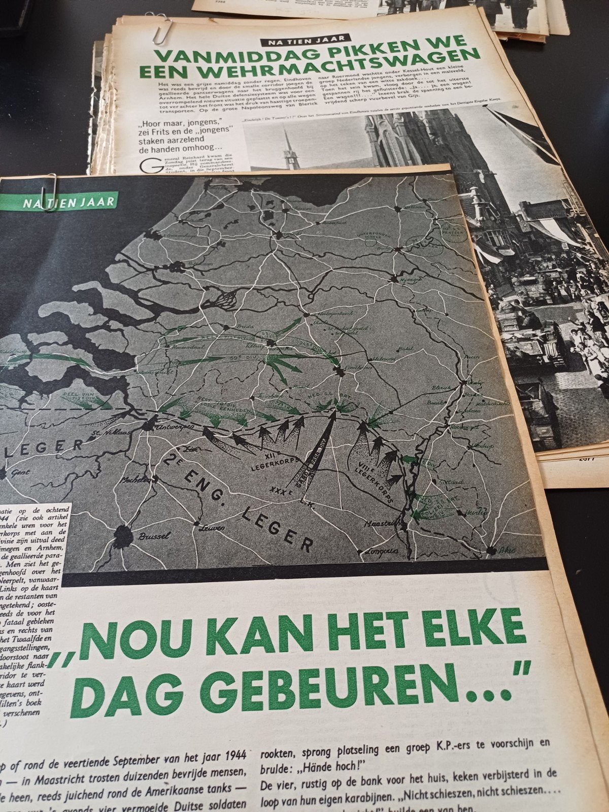 10 artikelen over de oorlog na 10 jaar 1954, Ophalen of Verzenden, Overige soorten, Nederland, Boek of Tijdschrift