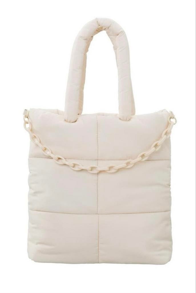 Stijlvolle YaYa Puffer Bag met Ketting en Stevige Handvatten, Sieraden, Tassen en Uiterlijk, Tassen | Damestassen, Ophalen of Verzenden