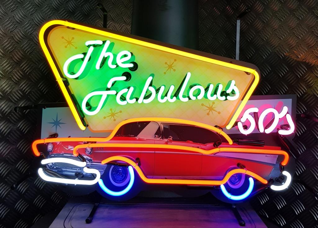 FIFTIES SIXTIES NEONVERLICHTING  THE FABULOUS 50'S  BEL AIR, Ophalen, Nieuw
