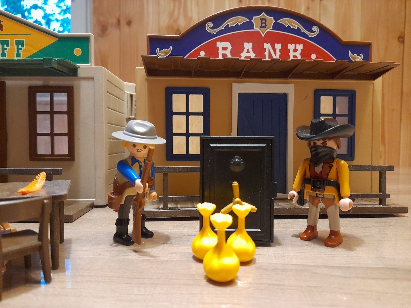Western 21 - Speelklaar: Meeneemset 4398 Sheriff & Bank, Ophalen of Verzenden, Gebruikt