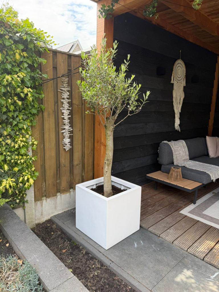Capi bloempotten 3 stuks, Tuin en Terras, Ophalen, Zo goed als nieuw, Rond, Kunststof