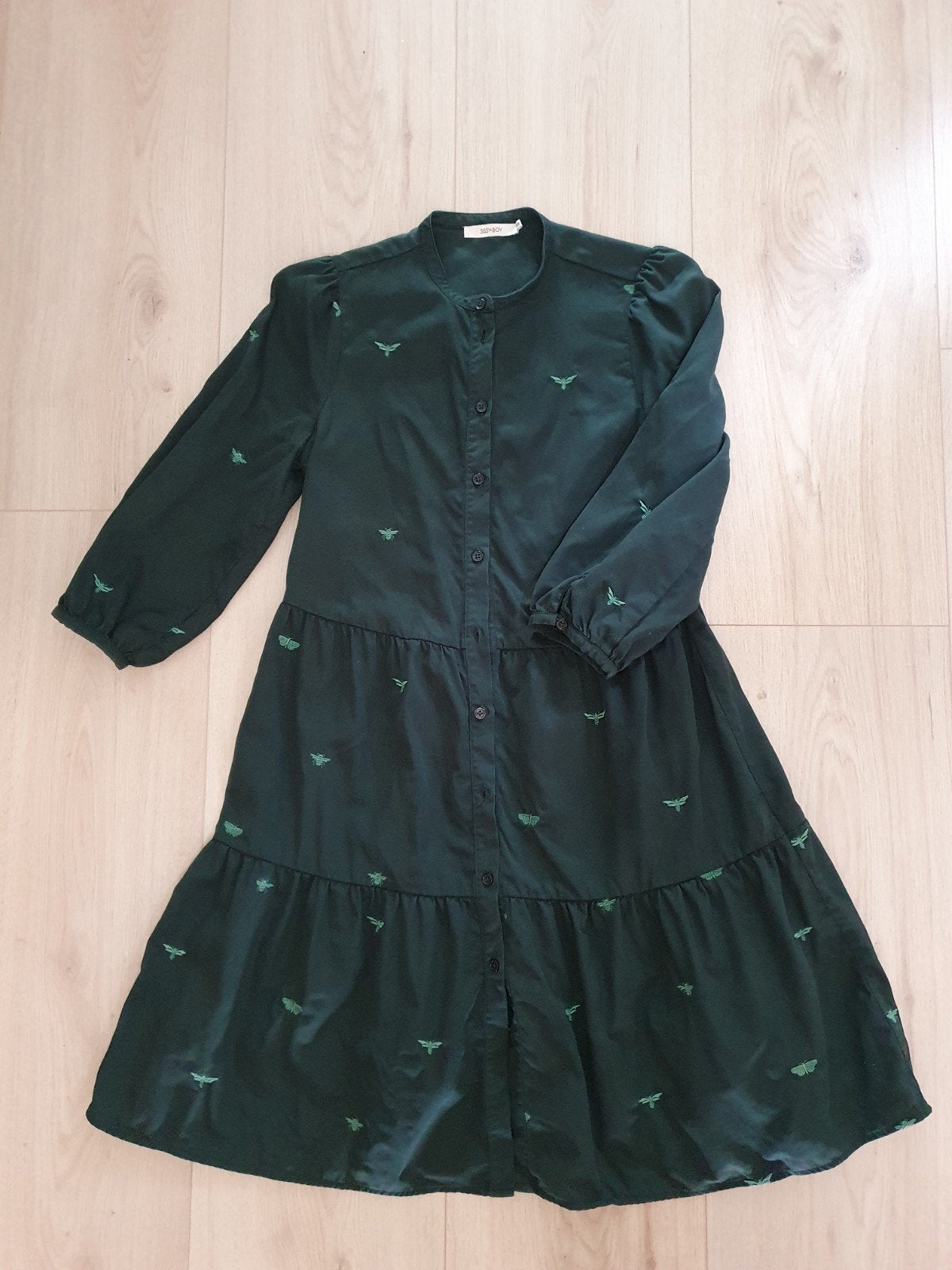 Sissy-Boy jurk met insectenprint, maat XS, Kleding | Dames, Sissy-Boy, Ophalen of Verzenden, Zo goed als nieuw, Knielengte