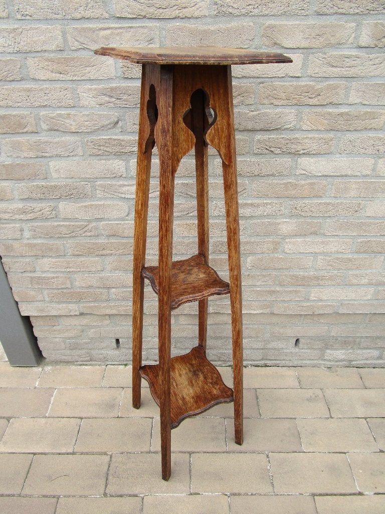 oude plantentafel – piëdestal, Ophalen
