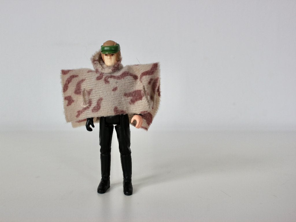 Star Wars Luke Skywalker battle poncho, Verzamelen, Star Wars, Ophalen of Verzenden, Gebruikt, Actiefiguurtje
