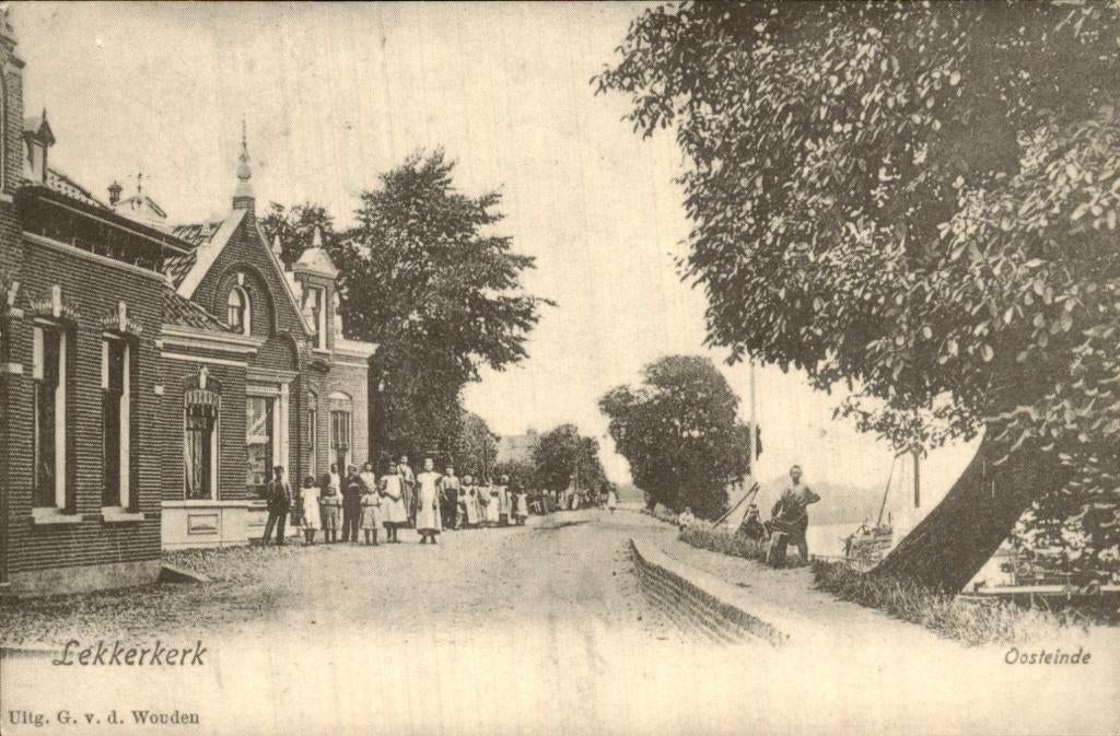 Lekkerkerk - Straat - Oosteinde, Ophalen of Verzenden, Voor 1920, Ongelopen, Zuid-Holland