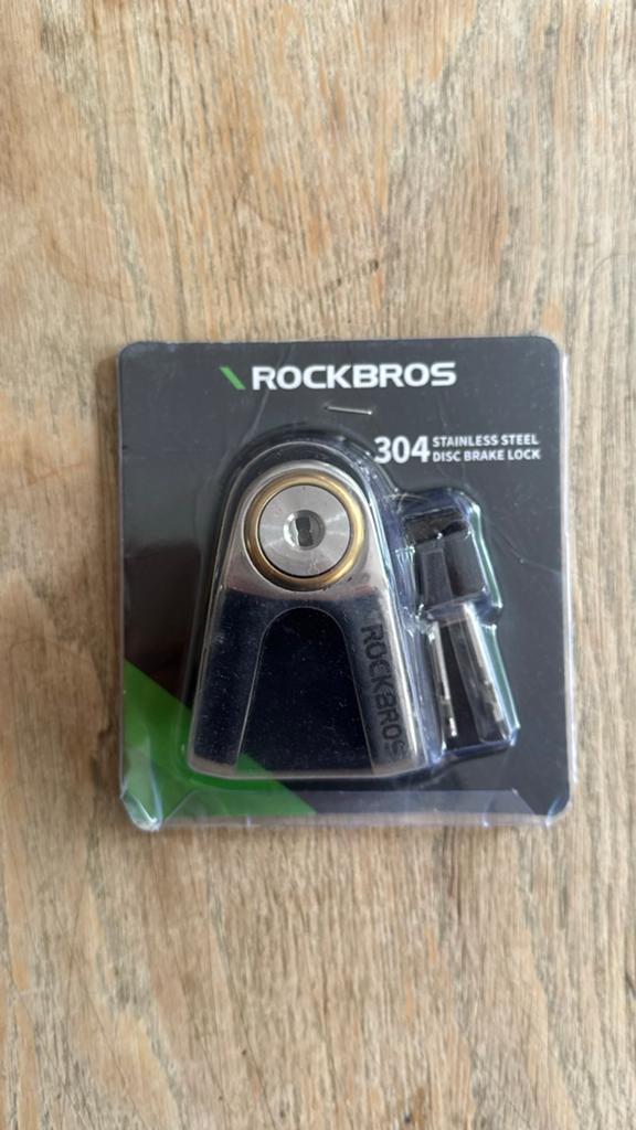 Rockbros 304 RVS schijfremslot - Nieuw in verpakking, Ophalen of Verzenden, Nieuw, Overige fietssloten