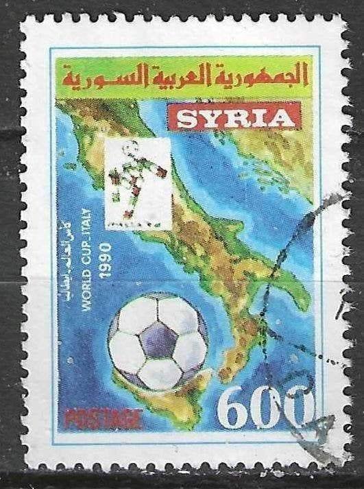 Syrie 1990 - Yvert 895 - Wereldbeker Voetbal in Italie (ST), Verzenden, Gestempeld, Oost-Azië